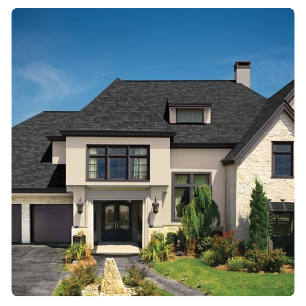 Hybrid Hip Roof with Clay Shingles 