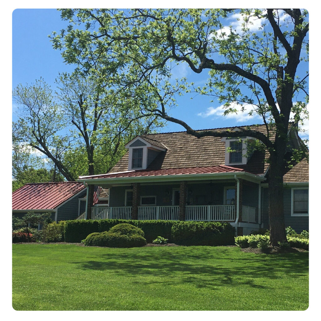 Sloped Roof with Dormers and Clay Field Tiles